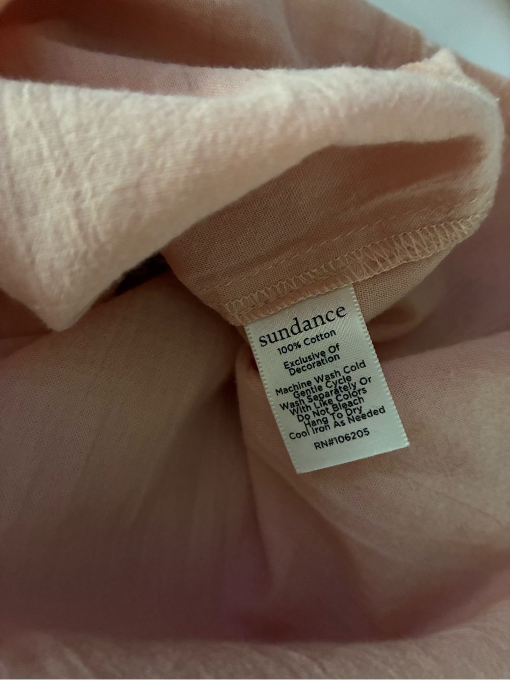 Sundance Pink Pintuck Button-Front Blouse NWOT - Picture 4 of 4